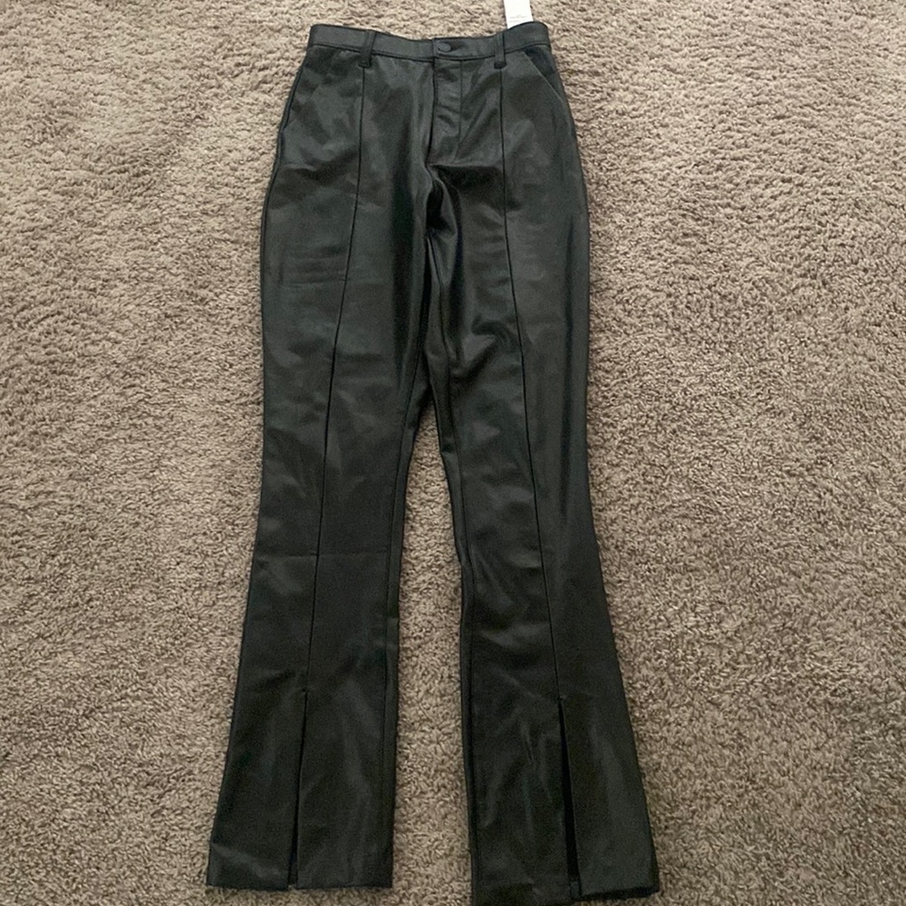 Black leather pants